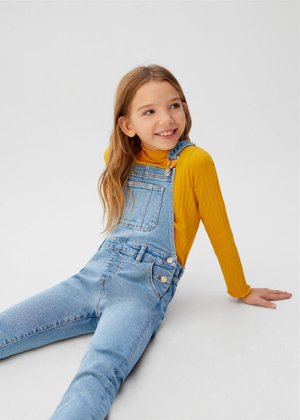 Mango Long denim dungarees 67092509 TM