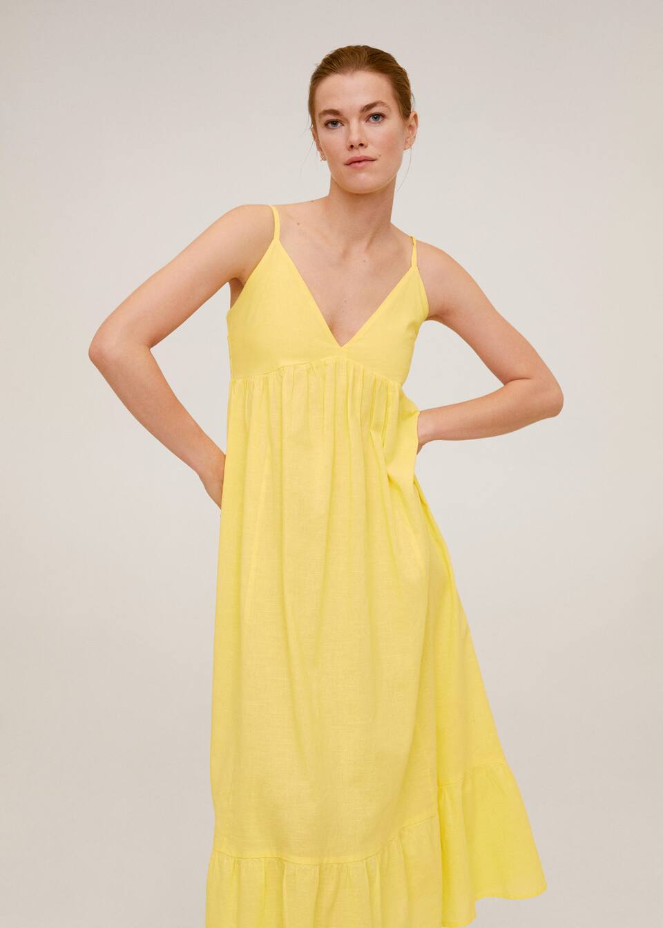 Cotton Midi Dress Woman Mango Iceland