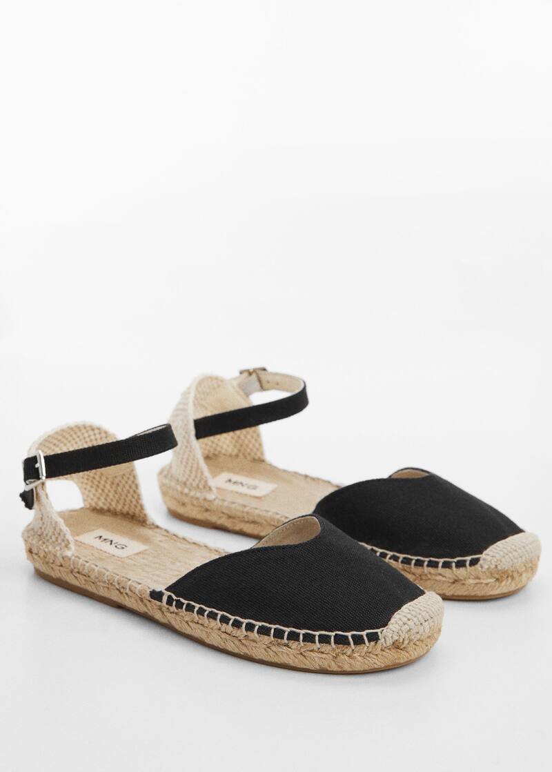 Espadrilles croûte de cuir - Femme | Mango France