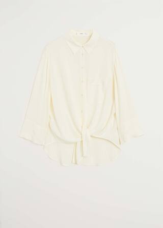 Fliessendes Hemd Mit Tasche Damen Mango Deutschland