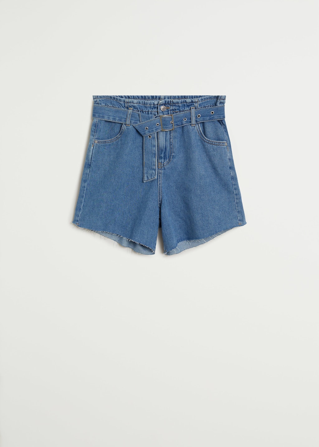ripped hem shorts