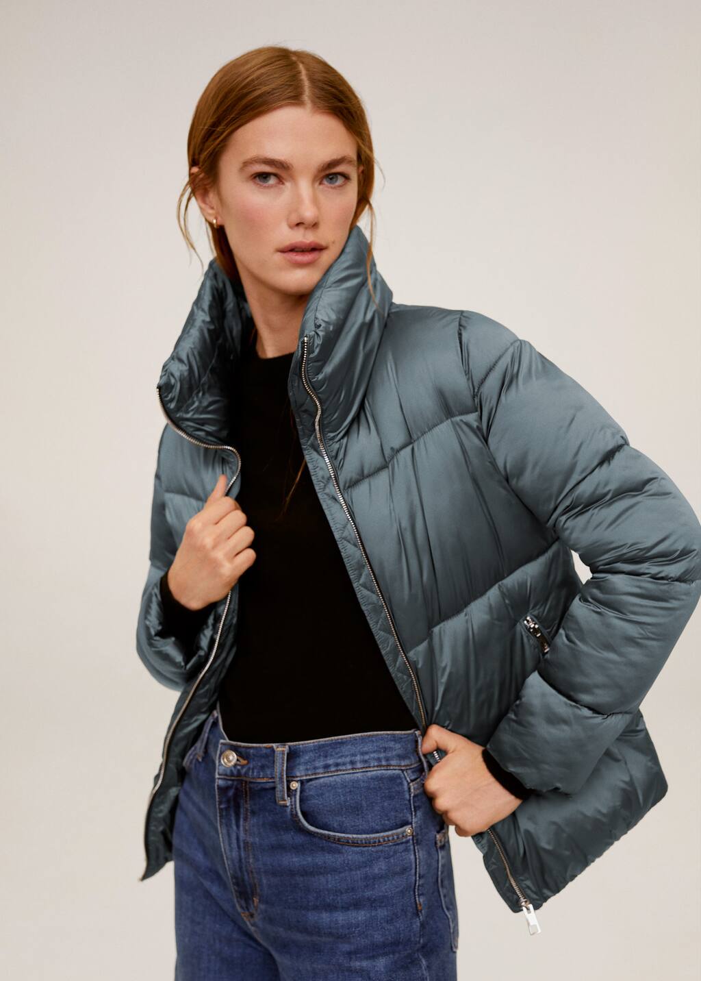 Mango Quilted jacket. 2