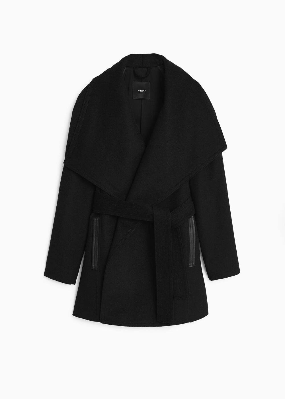 Sobretudo cascata lã | MANGO