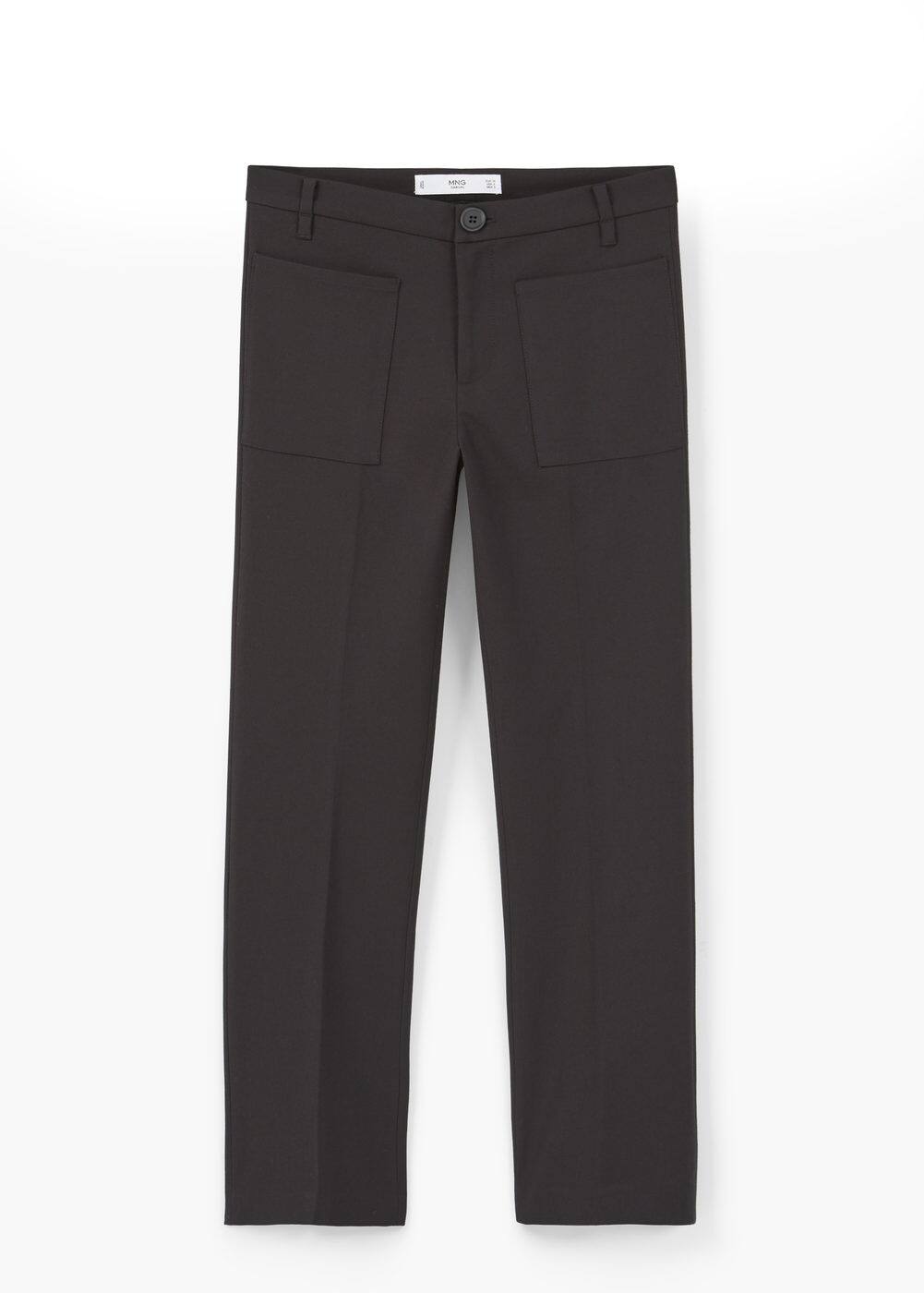 Calças algodão bolsos | MANGO