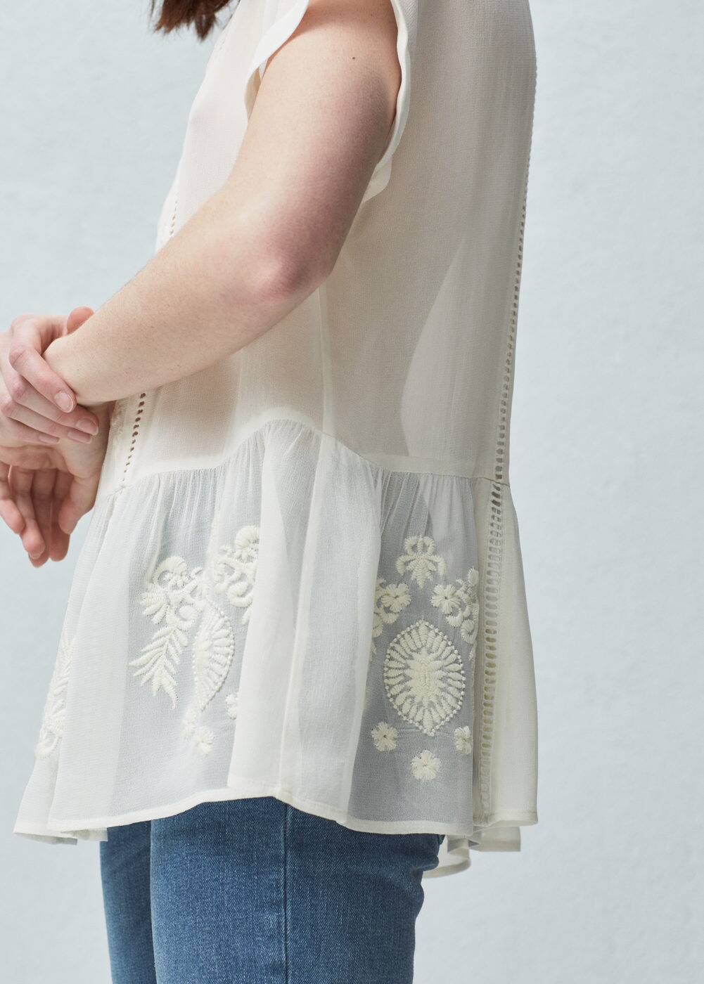 Blouse broderie florale | MANGO