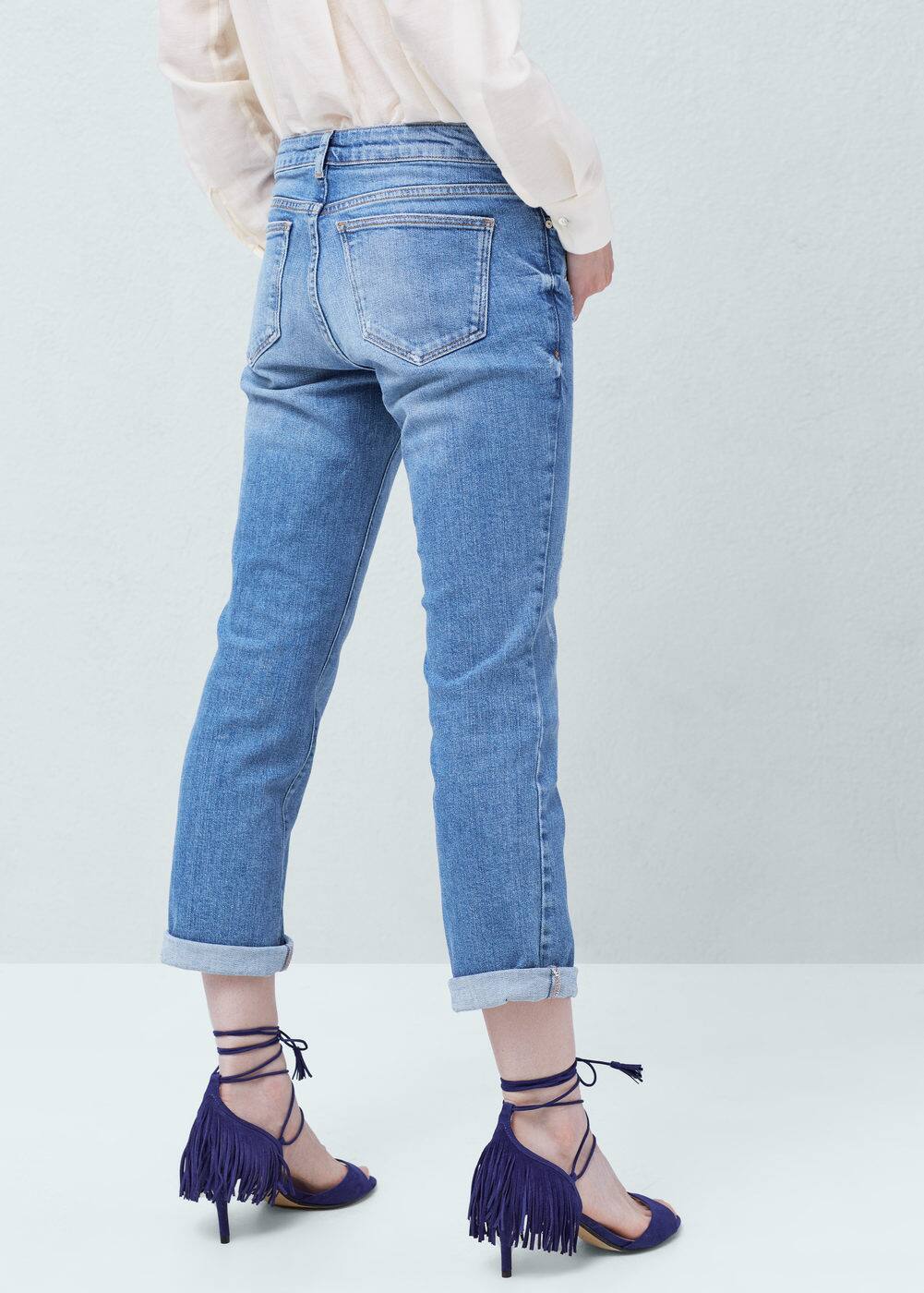 Fringed appliqué sandal | MANGO