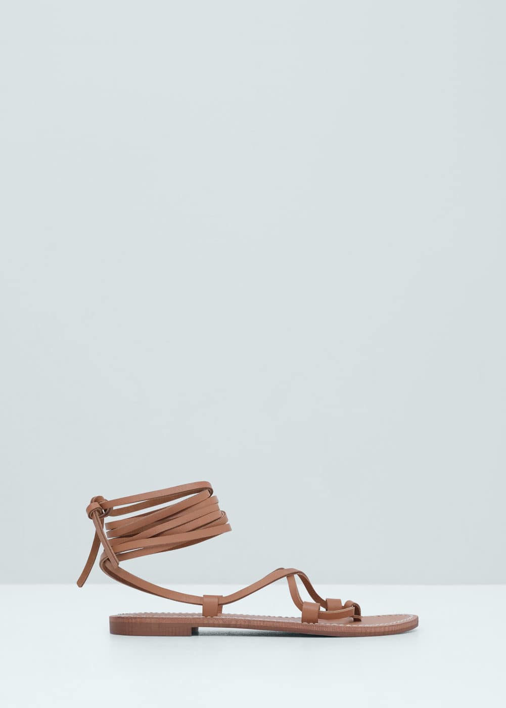 Sandales à lanières cuir | MANGO