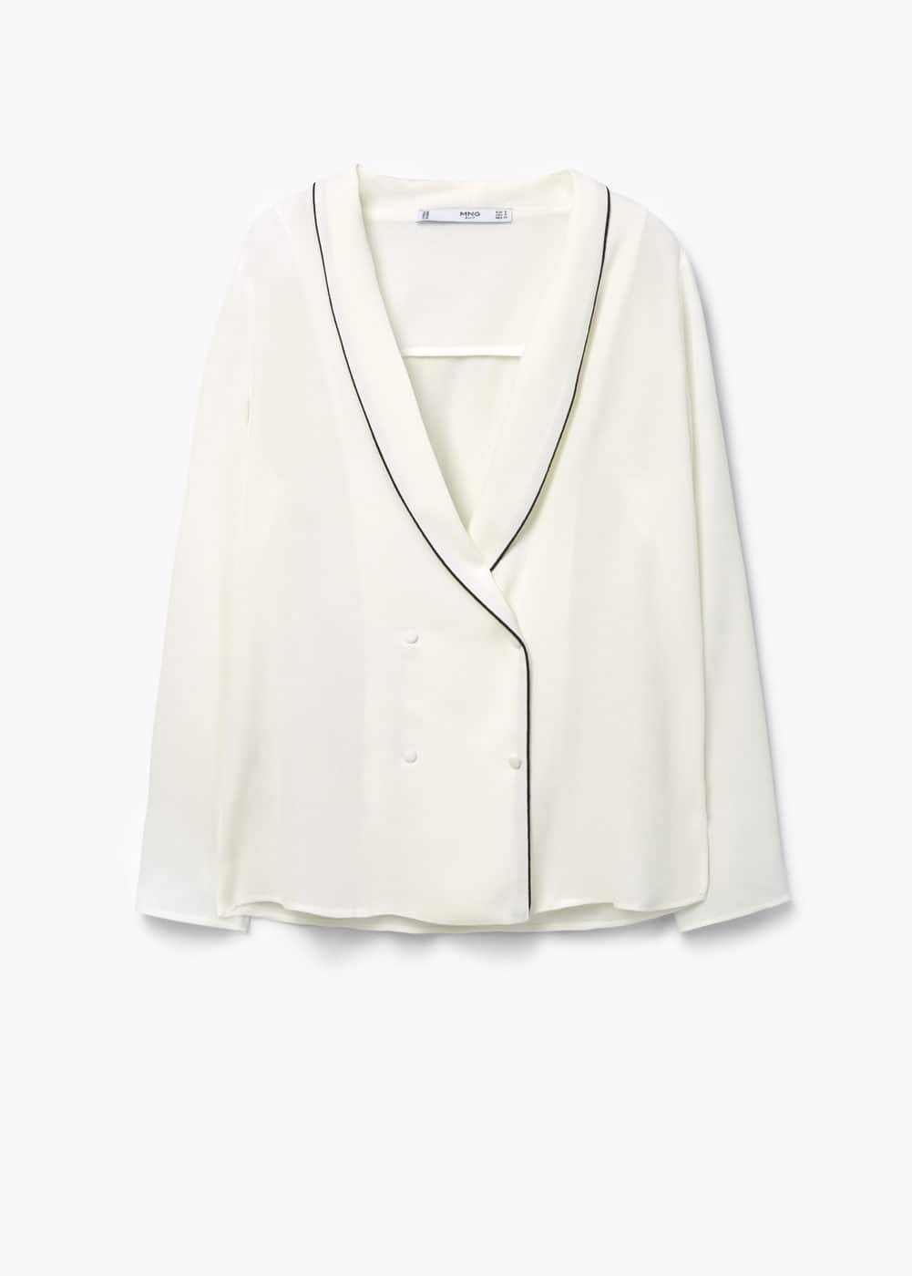 Blusa abotoadura dupla | MANGO