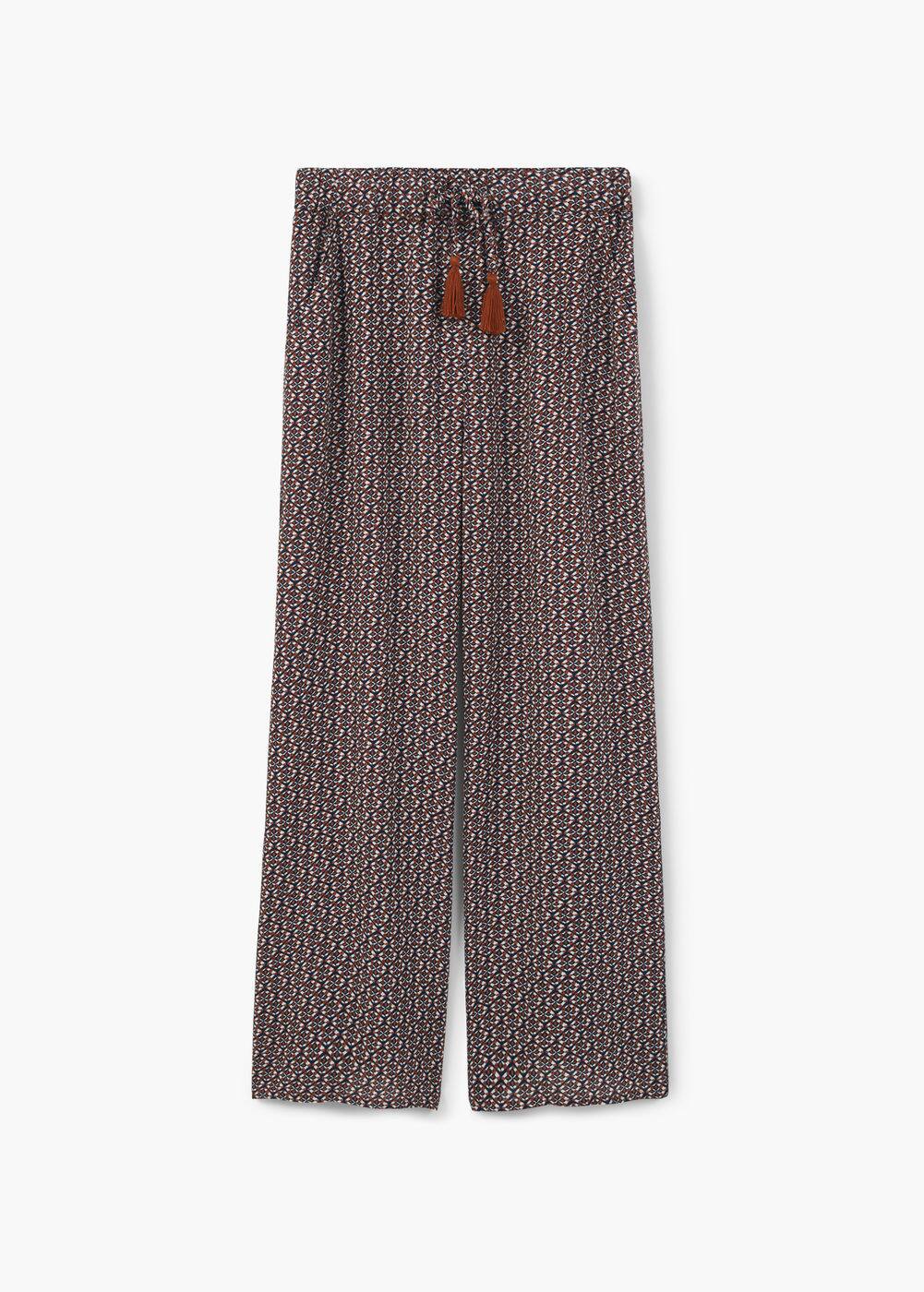 Calças palazzo estampado | MANGO