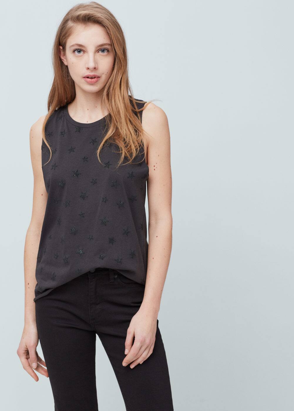 星星印花上衣 | mango 女士