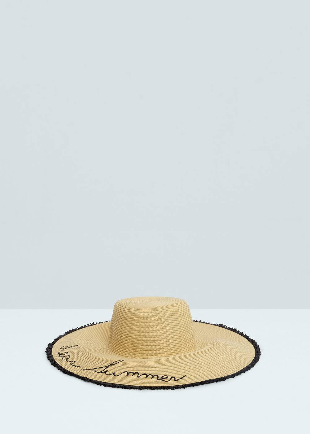 Straw pamela hat | MANGO