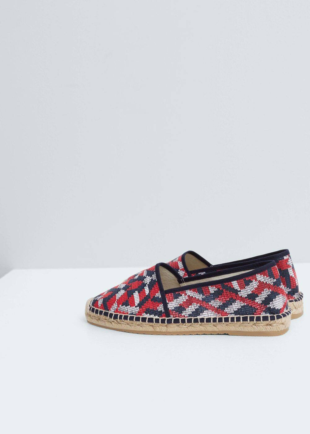 三色提花织物运动鞋