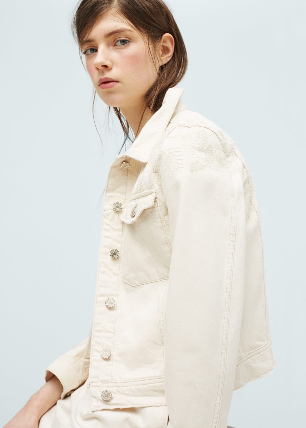 White denim jacket | MANGO