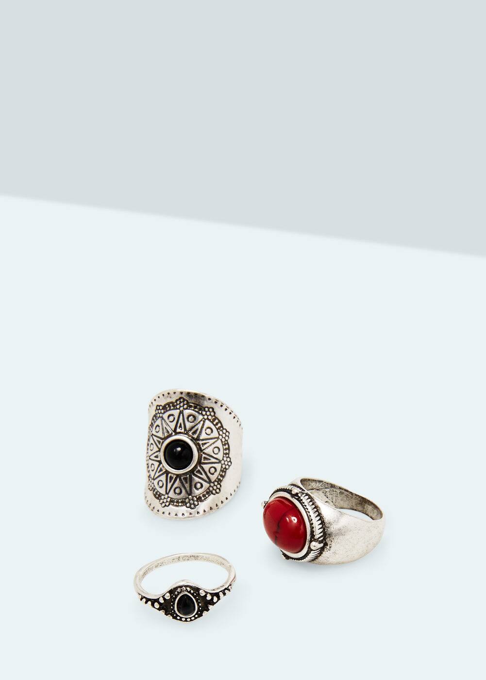 Set anéis boho | MANGO
