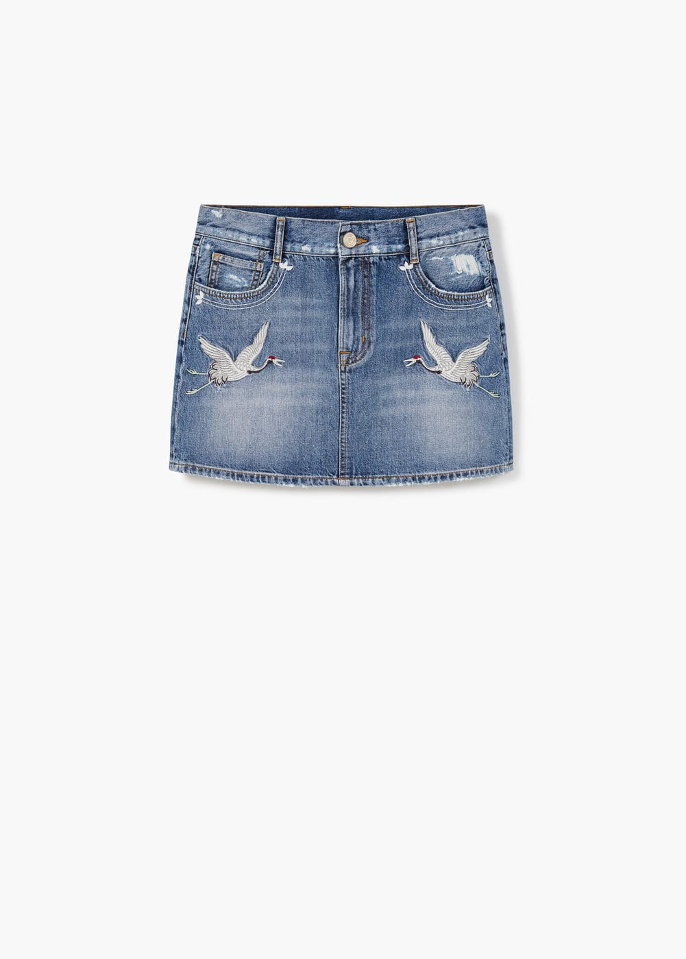 Φούστα denim μεσαίο | MANGO ΜΑΝΓΚΟ