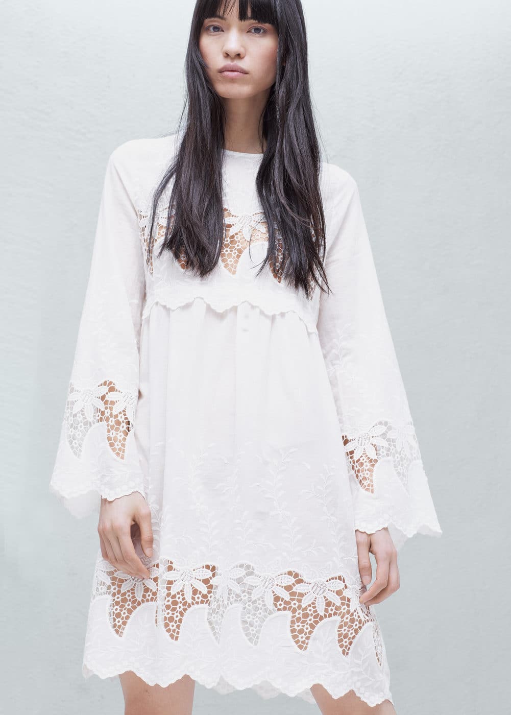 Embroidered dress | MANGO