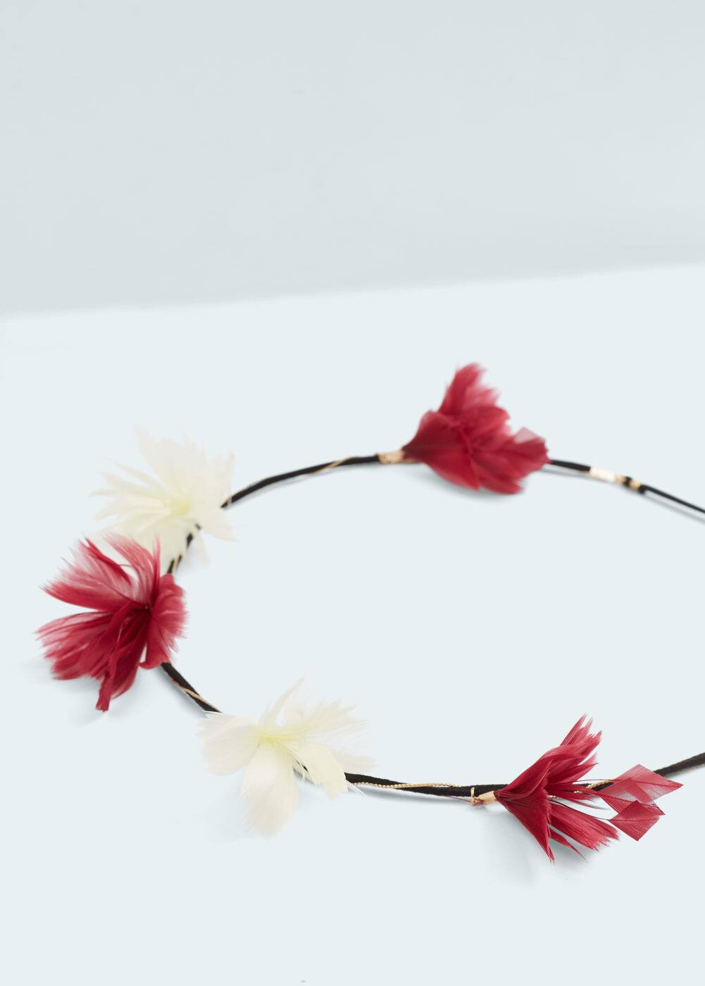 Bandolete com penas | MANGO