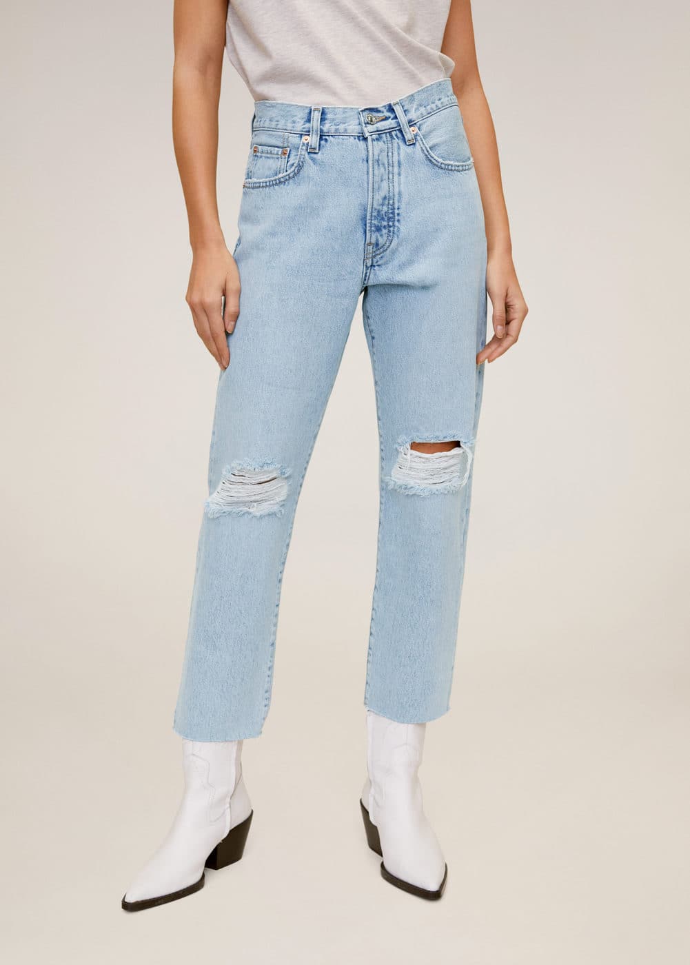 m-havana:jeans straight fit crop