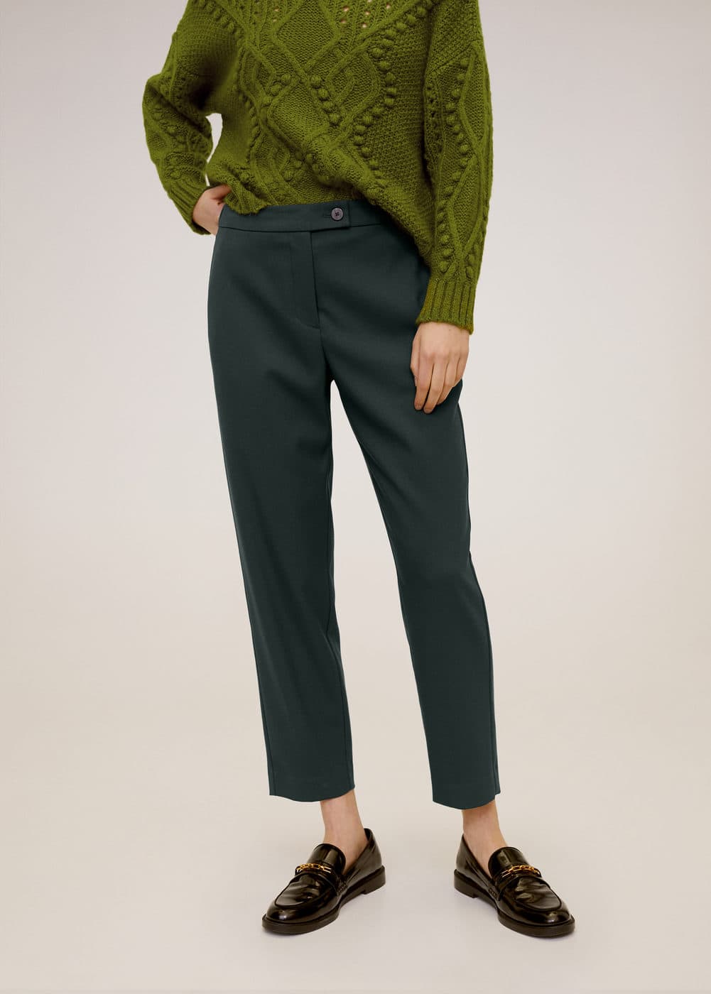 m-temps:pantalon traje crop