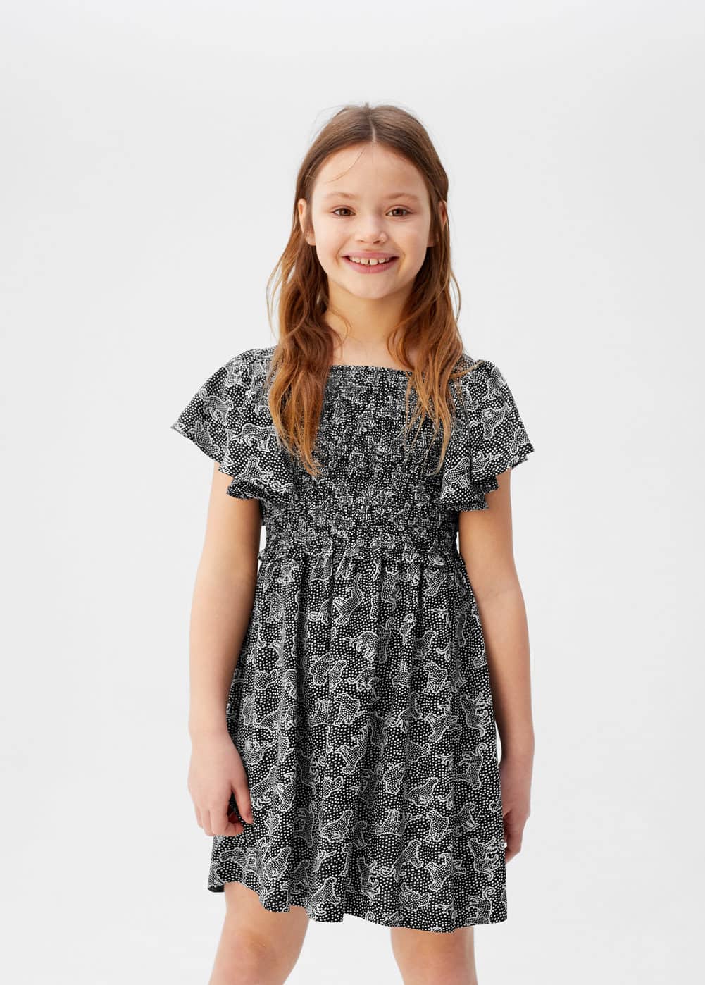a-africa:vestido estampado volantes