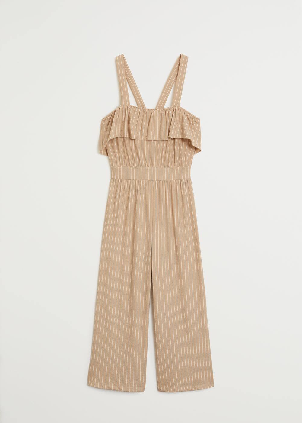Frills printed jumpsuit