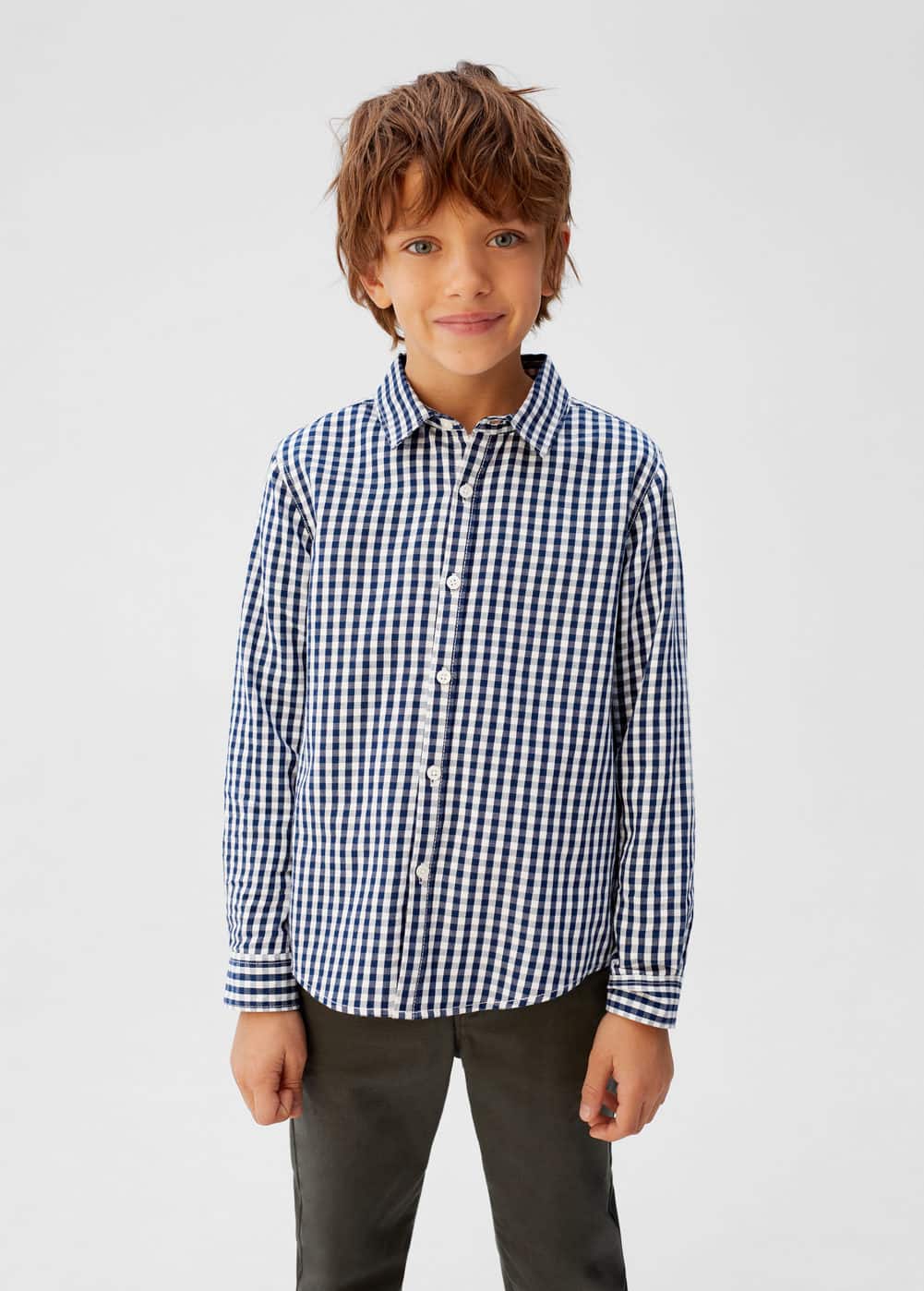 o-navy:camisa cuadro vichy