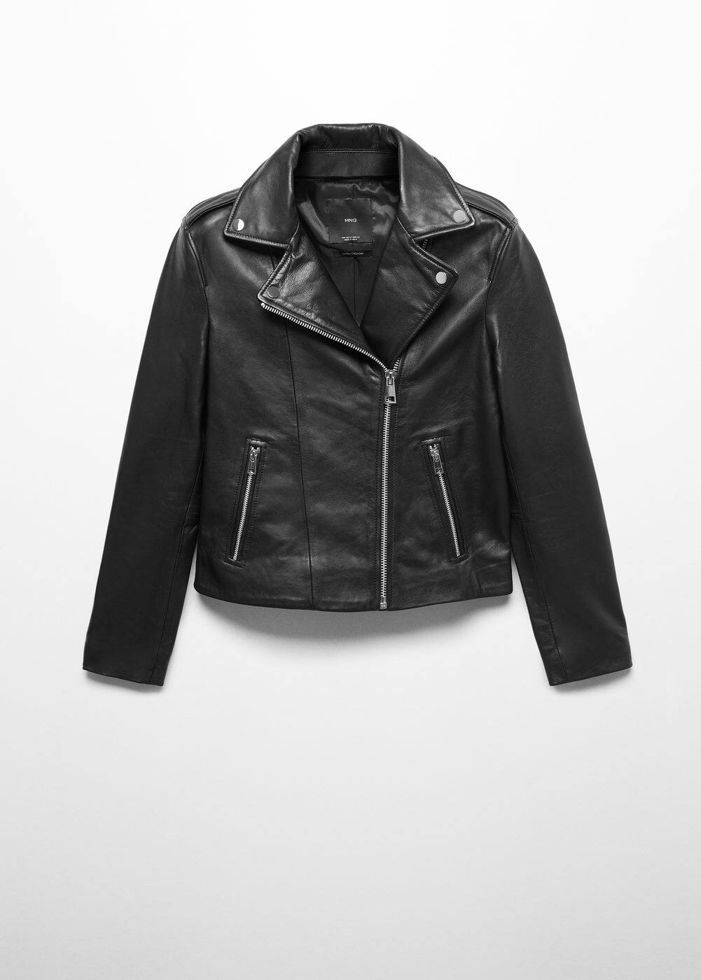 mango leather biker jacket