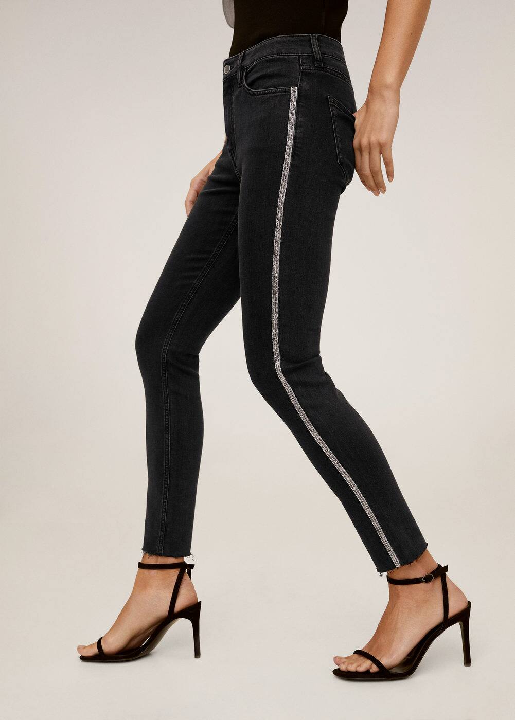 Jeans skinny brillos Mujer MANGO OUTLET España