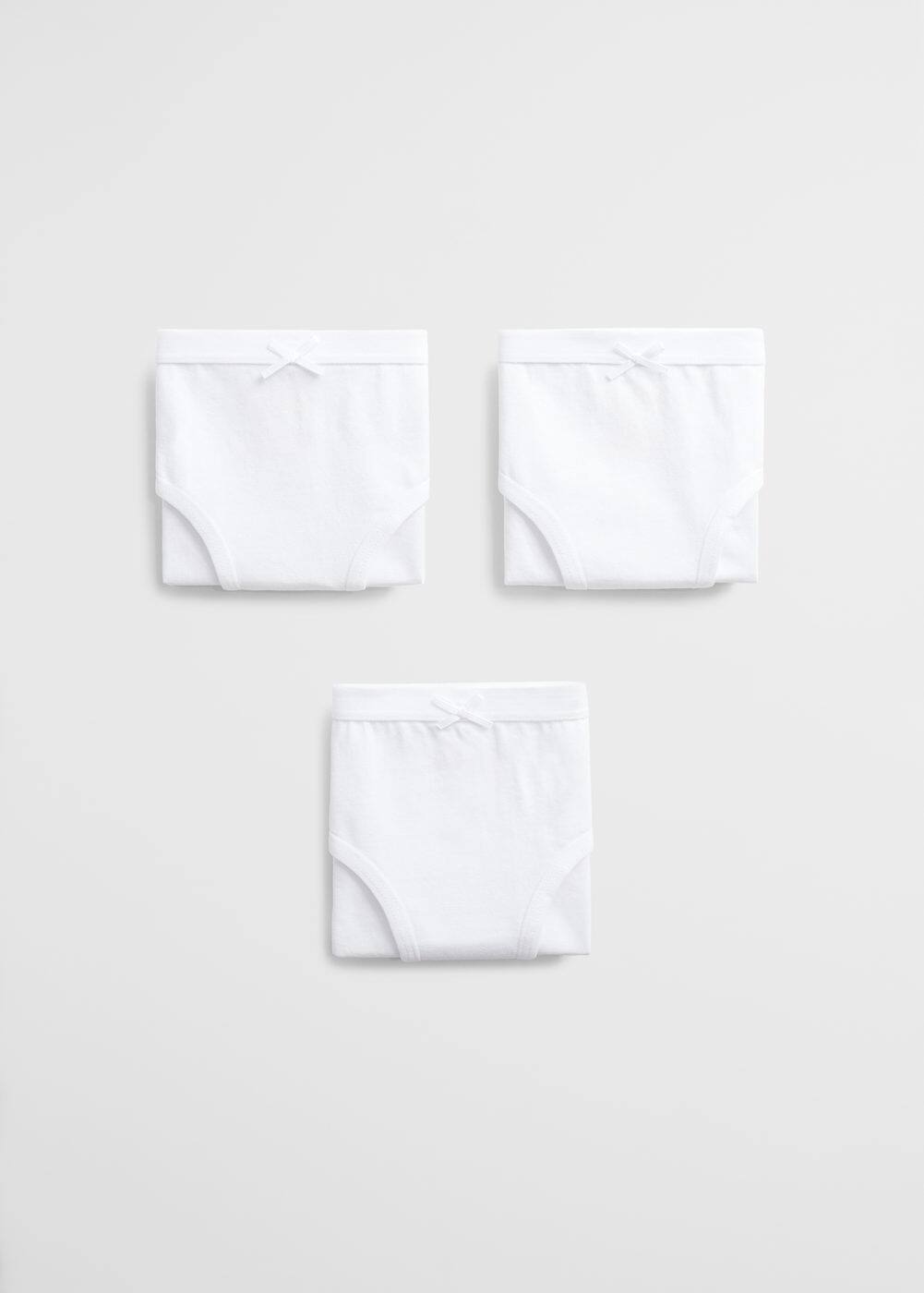 a-blanca:pack 3 braguitas algodon organico