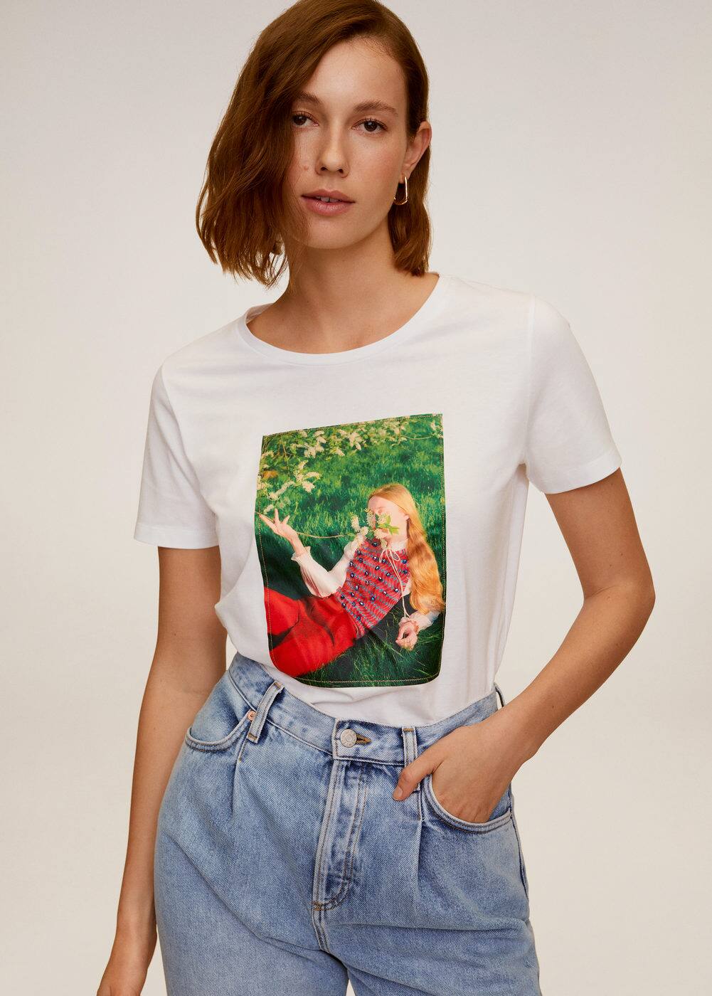 m-girlbits:camiseta estampada algodon