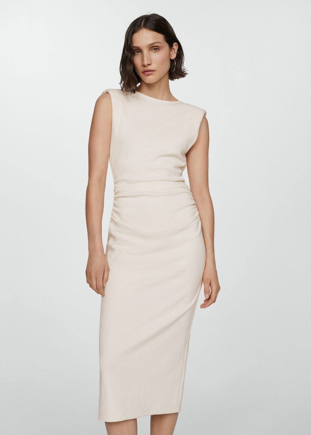 Draped details dress Woman Mango India