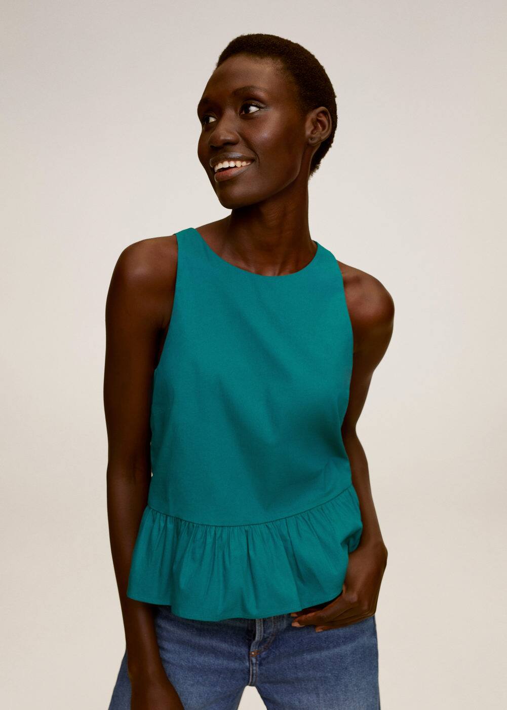 m-blanchi:blusa popelin volante