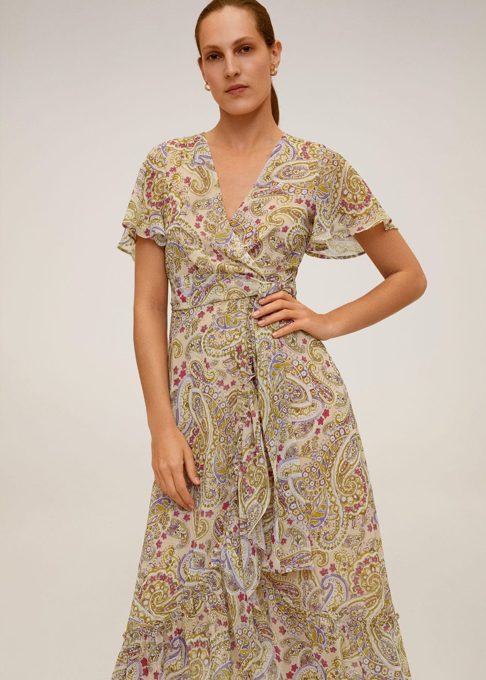 Paisley midi dress - Woman | Mango Malaysia