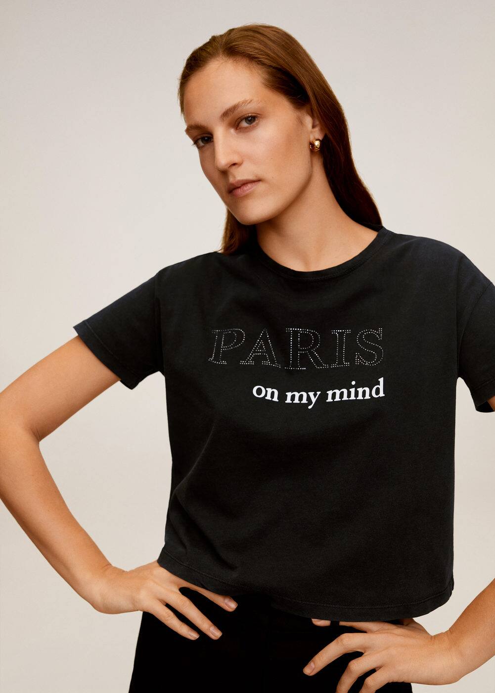 m-paris:camiseta estampada algodon