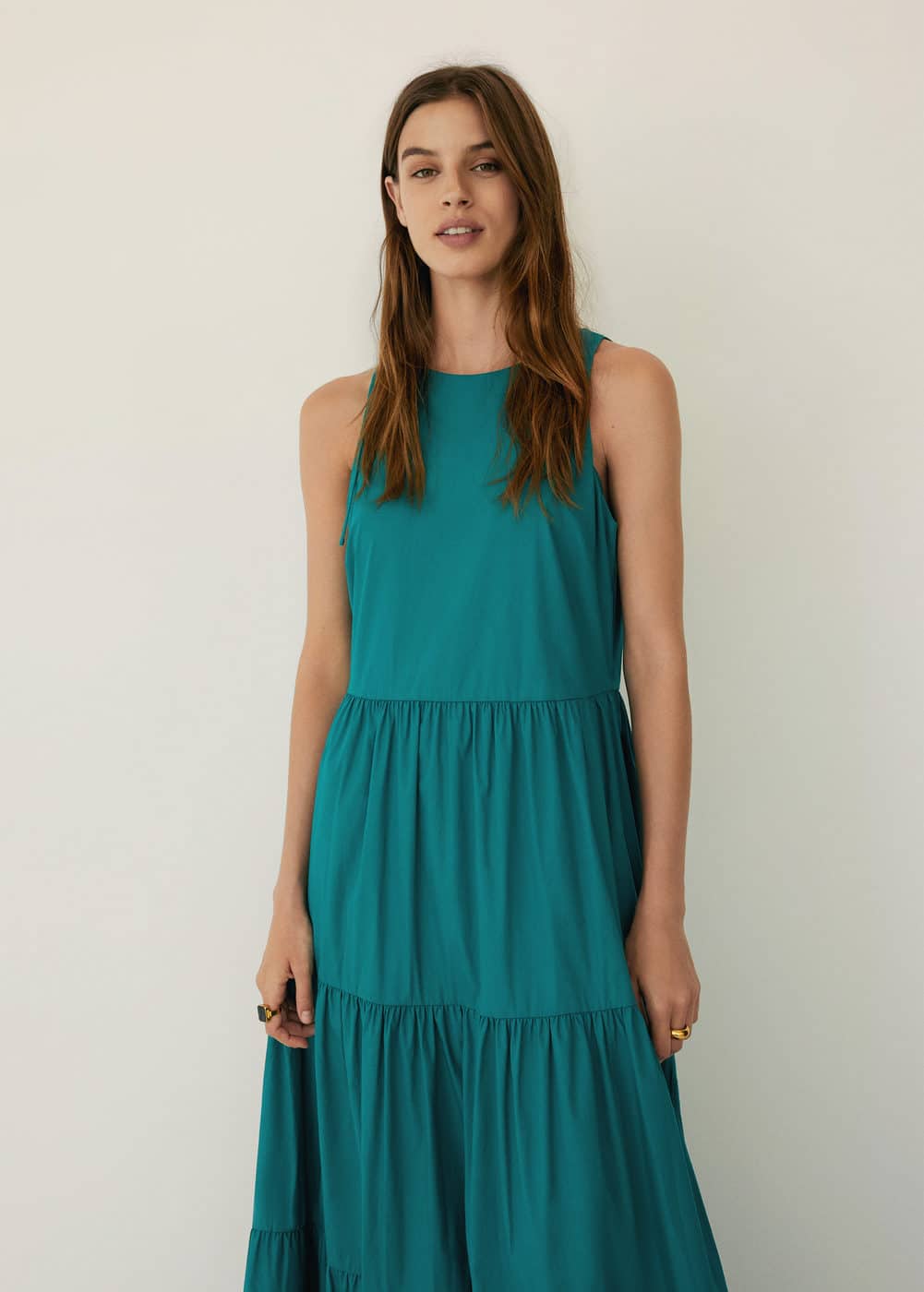 m-blanchi:vestido popelin volantes
