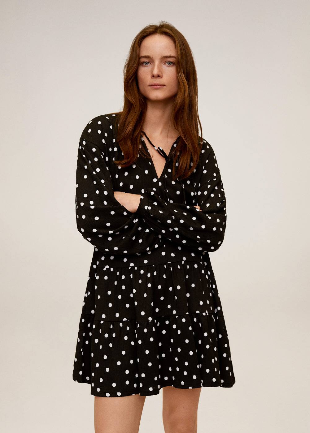 m-punto:vestido estampado corto