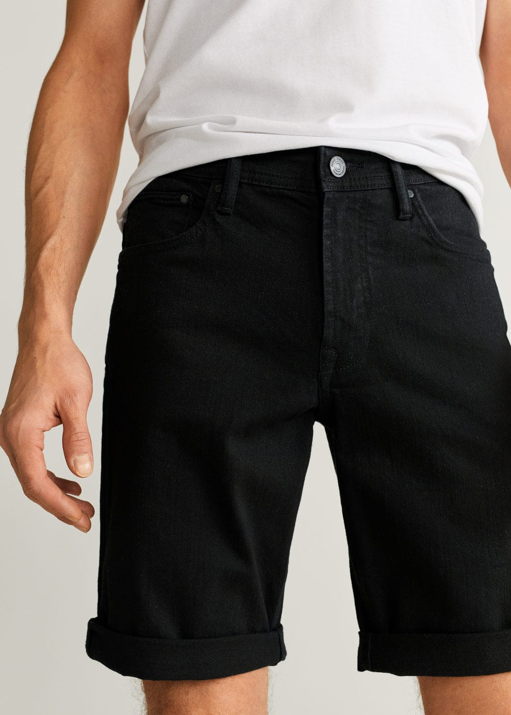 h-rock6:bermuda denim negro