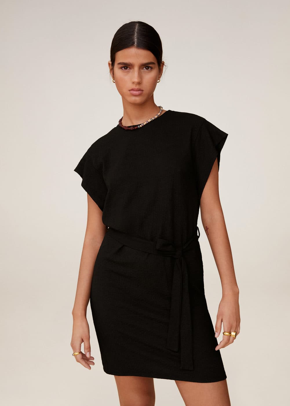 m-farah:vestido corto cinturon