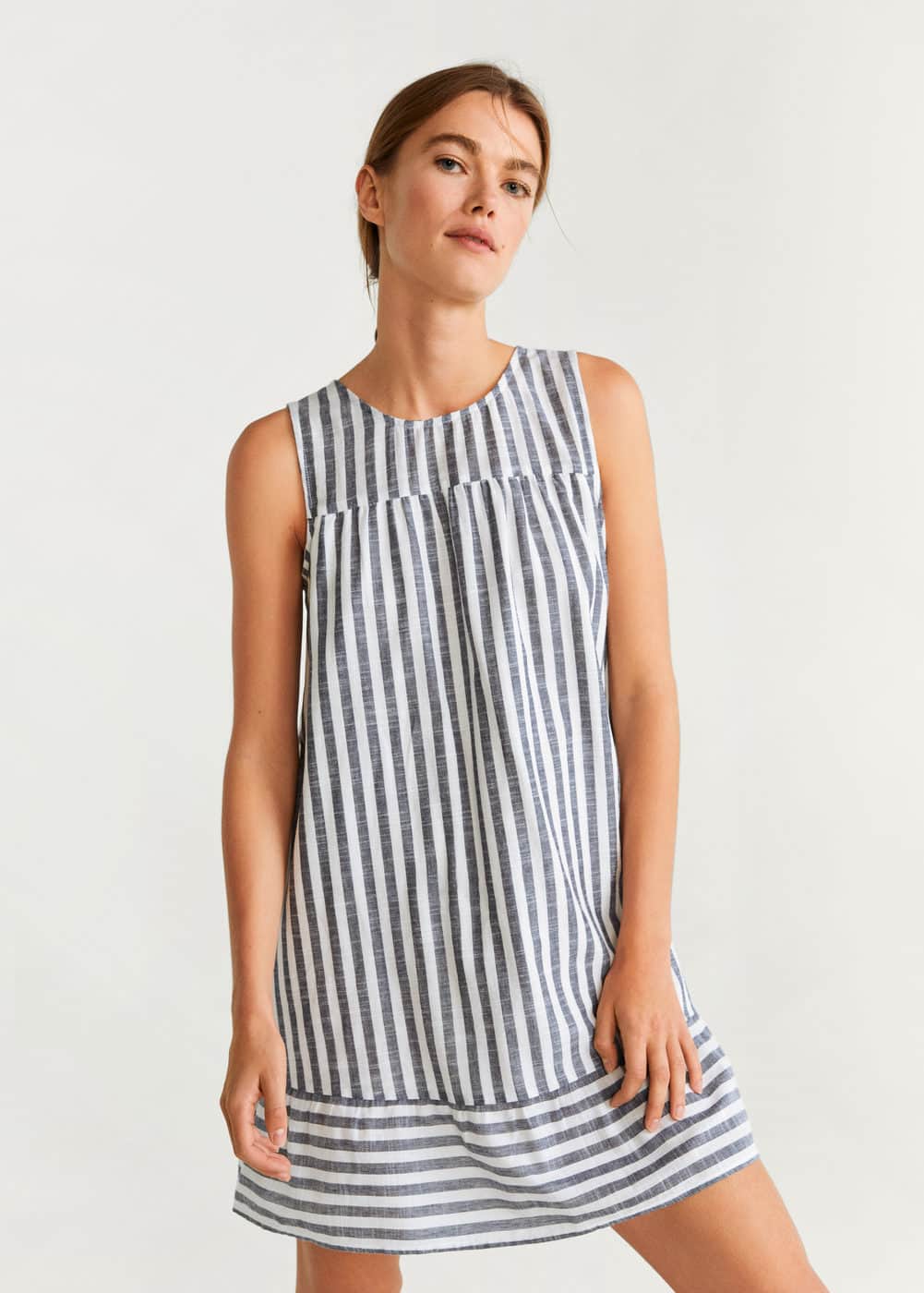 m-monet-h:vestido algodon rayas
