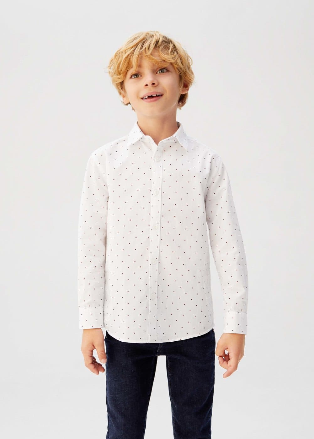 o-topo:camisa estampado lunares