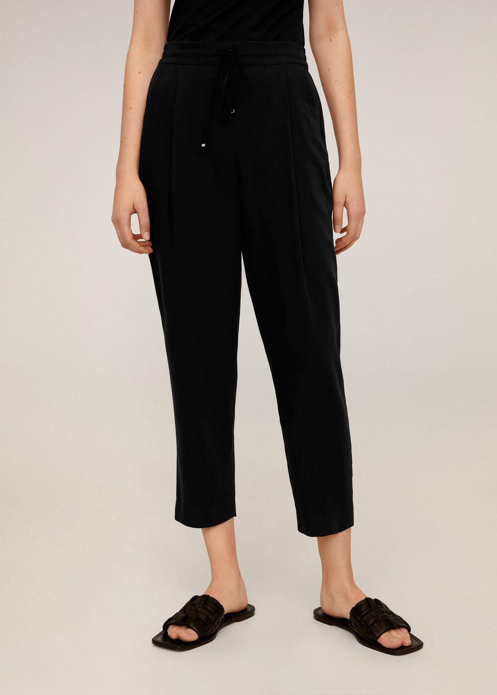 m-fluido:pantalon traje cordones