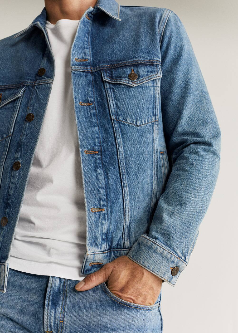 h-chance:cazadora denim lavado claro