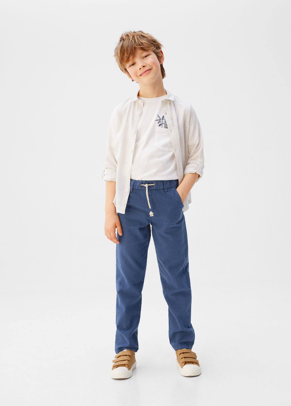 o-nico6:pantalon recto lino