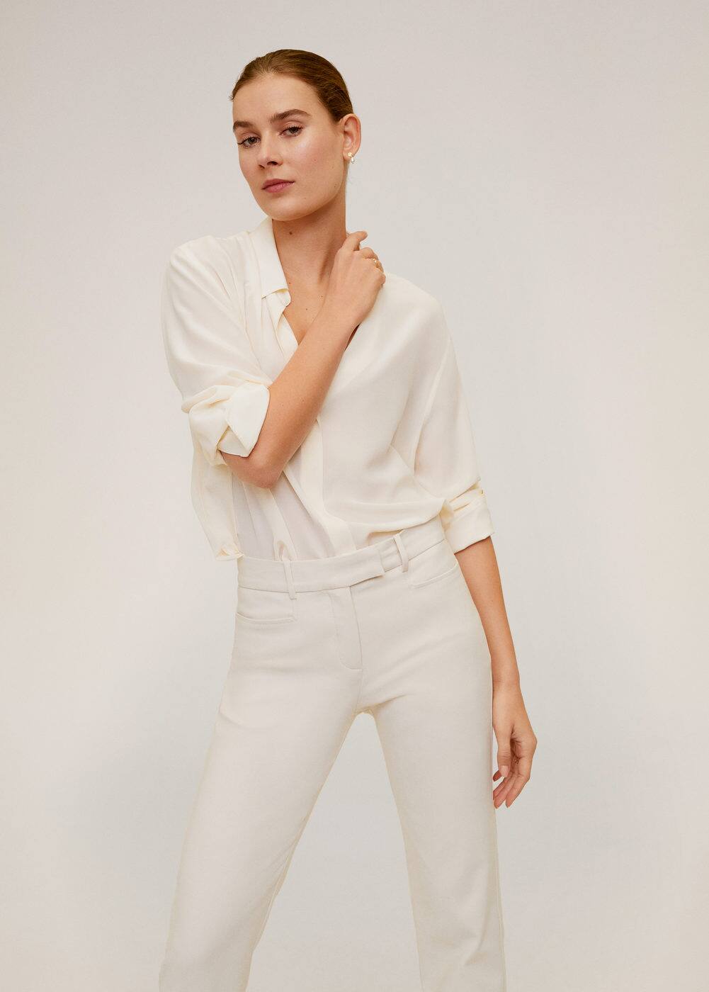 m-alberto:pantalon crop algodon