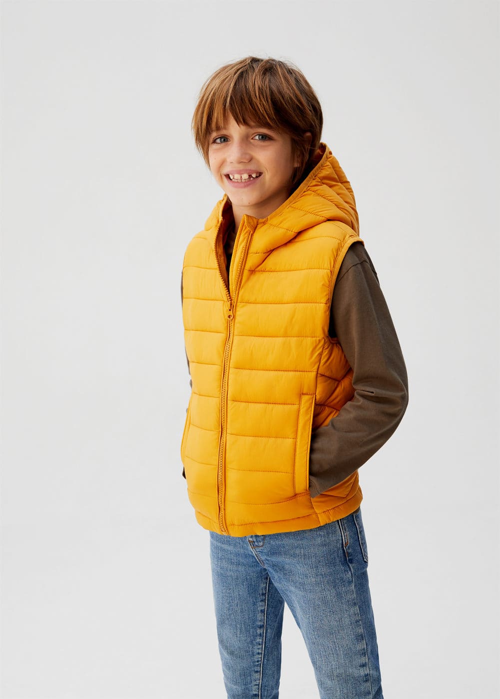 o-unicovp6:chaleco acolchado impermeable capucha