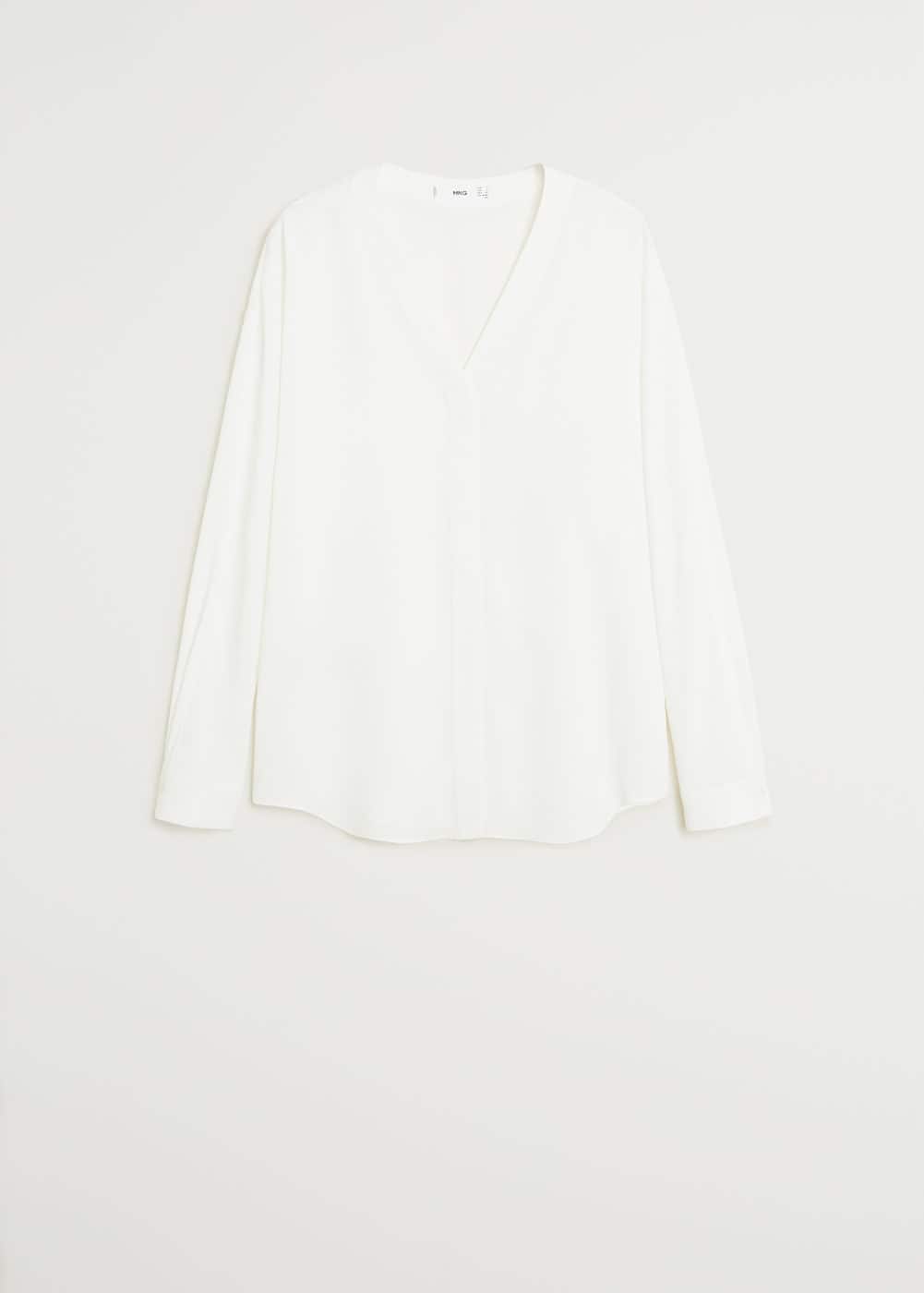 m-basicb:blusa escote pico