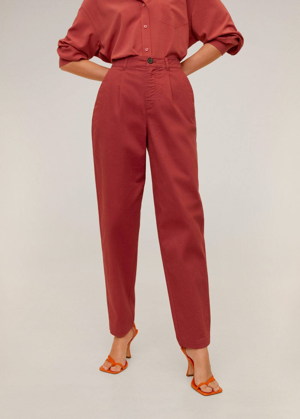 m-berlina:pantalon relaxed fit crop