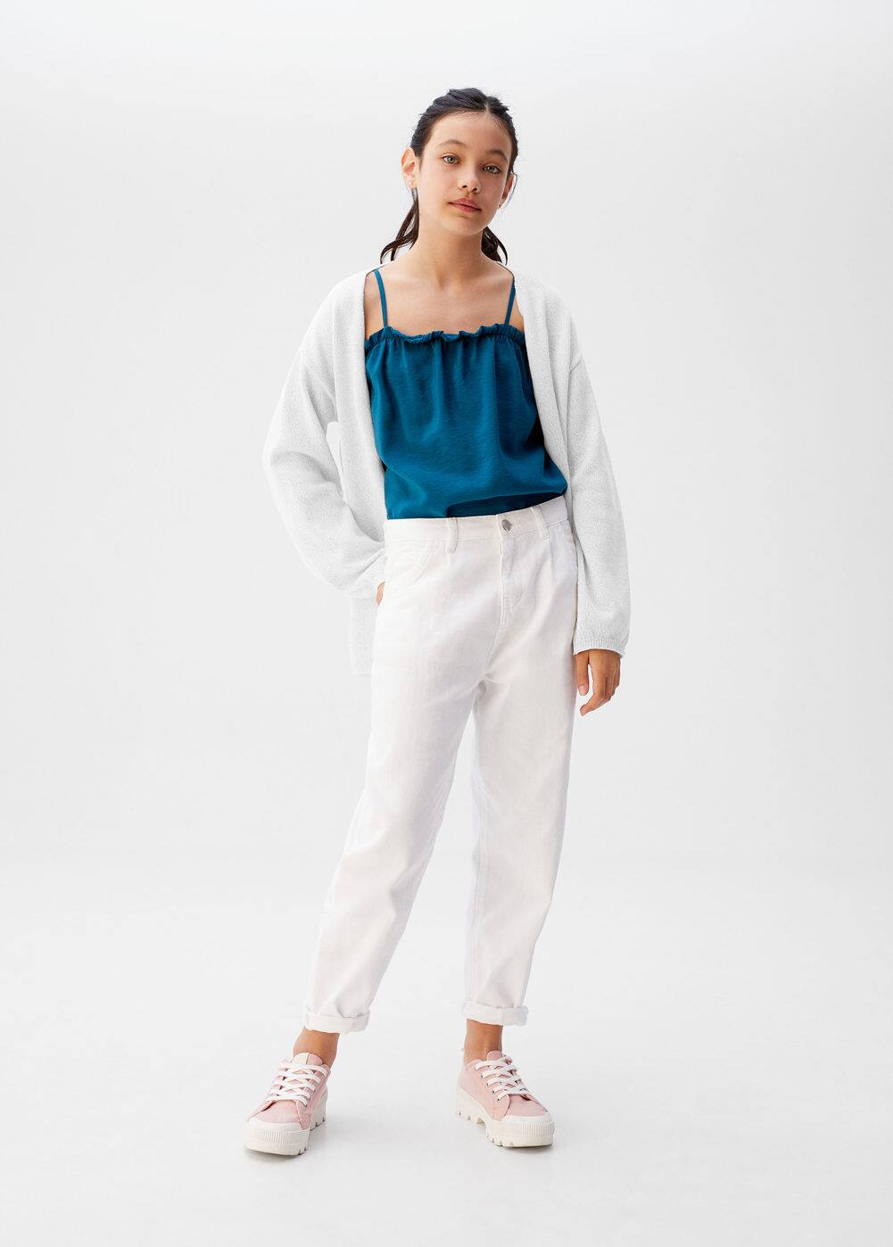 a-pearl:cardigan punto algodon