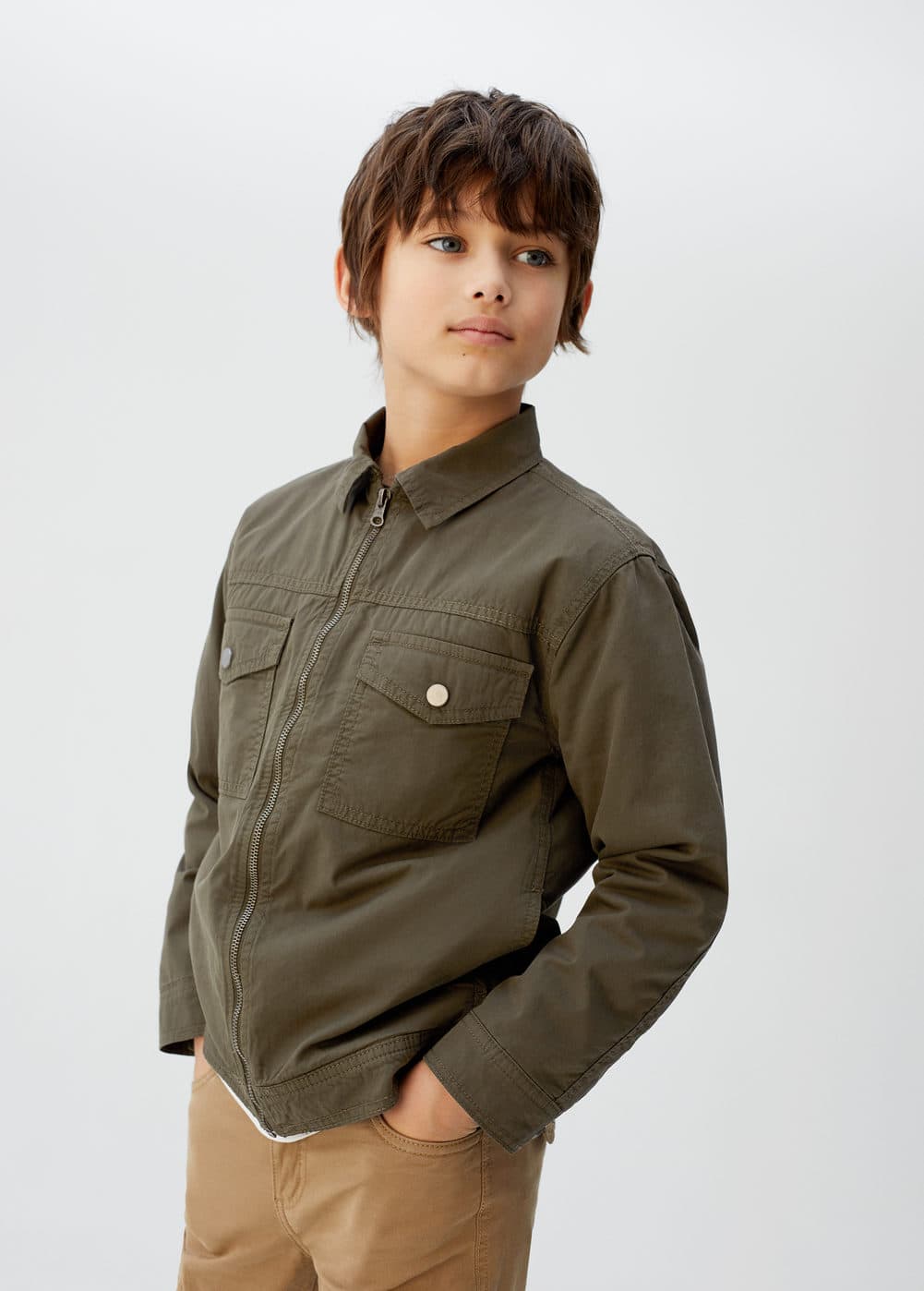 o-won:chaqueta acolchada cremallera