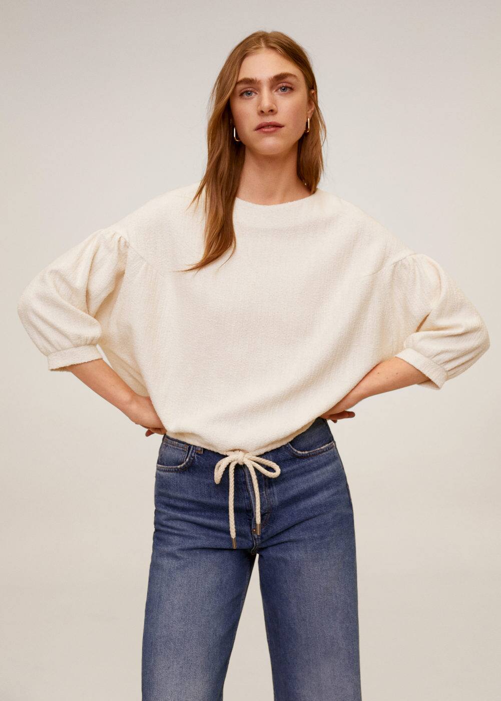 m-rusi:sudadera algodon nudo